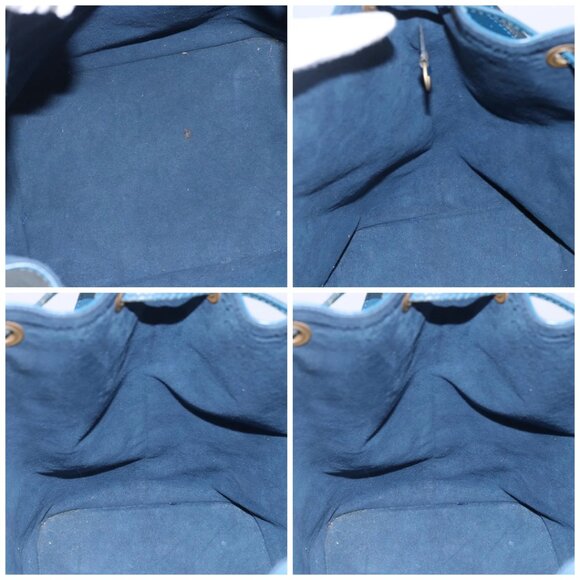 LOUIS VUITTON Epi Petit Noe Shoulder Bag Blue M44105 LV Auth 144506 - Picture 15 of 16